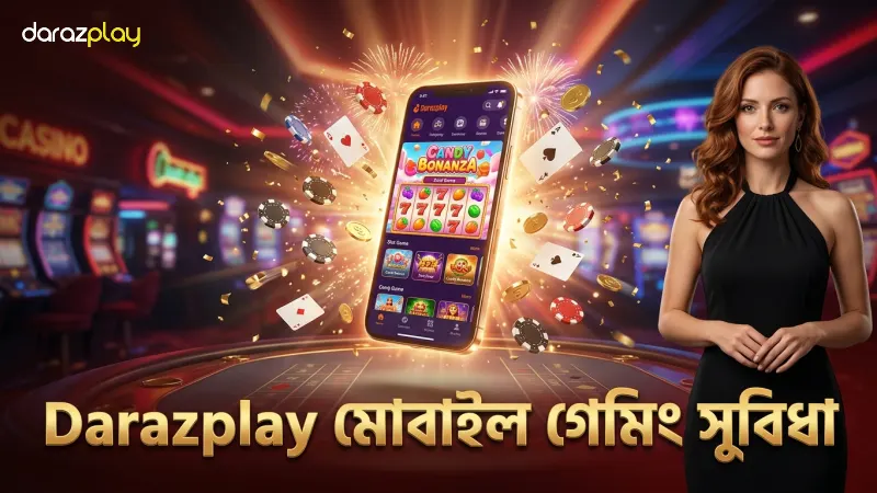 Darazplay এ মোবাইল থেকে দ্রুত ক্যান্ডি বোনাঞ্জা গেম শুরু করা যায়