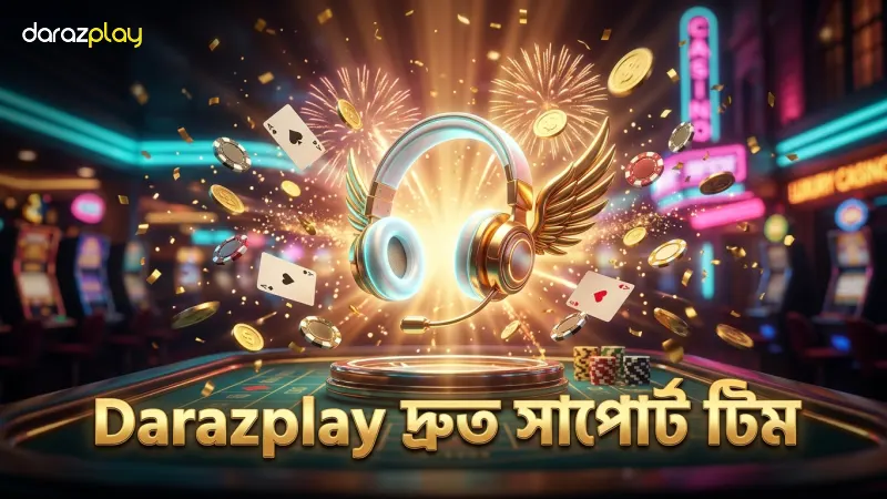 Darazplay প্রশিক্ষিত সাপোর্ট টিম দ্রুত সেবা প্রদান করে।
