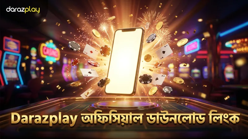 Darazplay অ্যাপের নিরাপদ ও অফিসিয়াল ডাউনলোড লিংক প্রদর্শন।