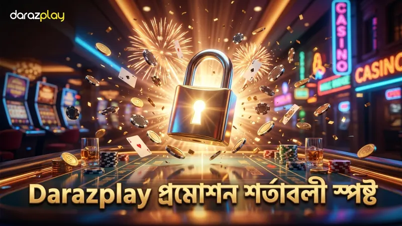Darazplay প্রমোশনের শর্তাবলী ও ওয়েজারিং নিয়মের স্পষ্ট ব্যাখ্যা।