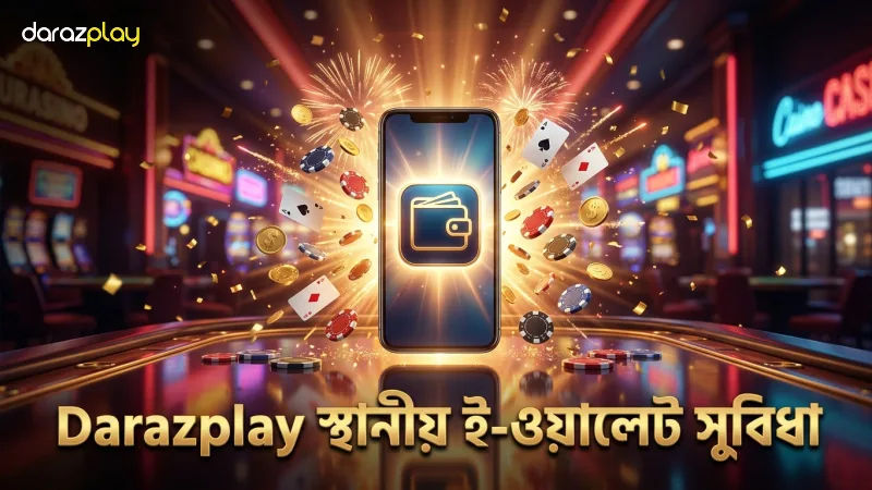 Darazplay উইথড্রয়ালে স্থানীয় ই-ওয়ালেট ব্যবহারের বিস্তারিত