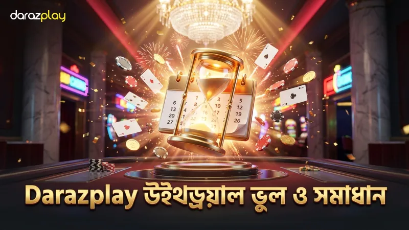 Darazplay উইথড্রয়াল প্রক্রিয়ায় সাধারণ ভুল ও সমাধান