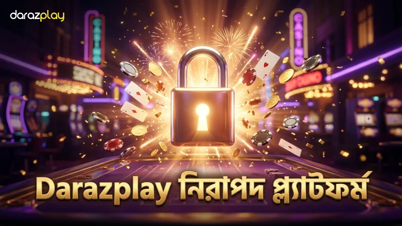 Darazplay প্ল্যাটফর্মে খেলার সময় সুরক্ষা অটুট।