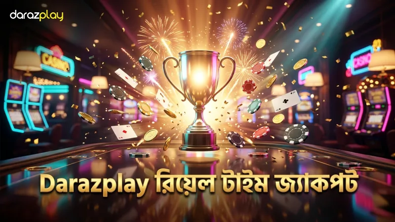 রিয়েল-টাইম জ্যাকপট পুল Darazplay-এ স্বচ্ছভাবে প্রদর্শিত হয়