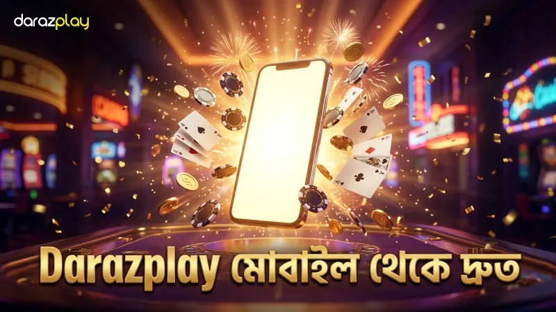 মেগা হুইল – নিয়ম, পেআউট ও জেতার কৌশল 2 Darazplay মোবাইল অ্যাপ থেকে মেগা হুইল দ্রুত শুরু করা যায়।