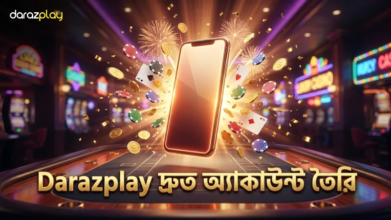 Darazplay দ্রুত অ্যাকাউন্ট তৈরি প্রক্রিয়া সহজ করে।