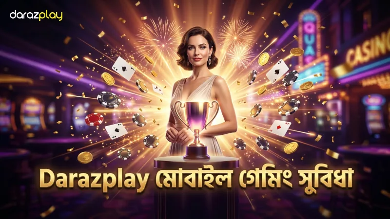 Darazplay এর মোবাইল অ্যাপে দ্রুত ও সুবিধাজনক গেমিং অভিজ্ঞতা।